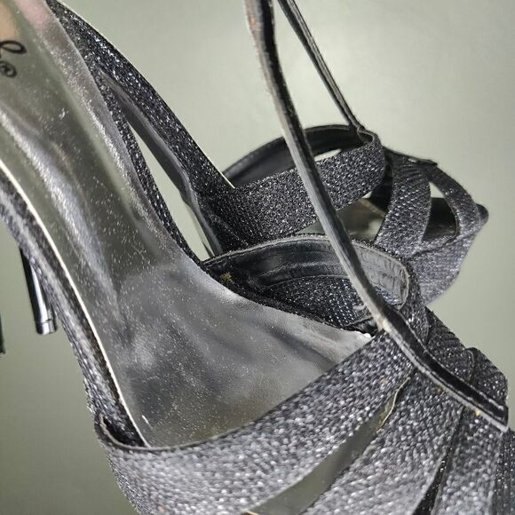 Qupid Sparkle Stiletto Heels - Picture 10 of 13
